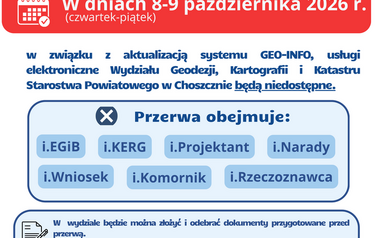 PRZERWA TECHNICZNA Geo portal