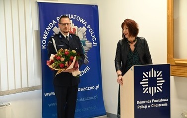 Uroczystość objęcia stanowiska Komendanta Powiatowego Policji w Choszcznie 1