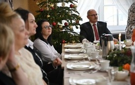 Spotkanie wigilijne w Domu Pomocy Społecznej w Brzezinach 5