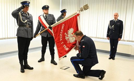 Zdjęcie do Uroczystość objęcia stanowiska Komendanta Powiatowego Policji w Choszcznie