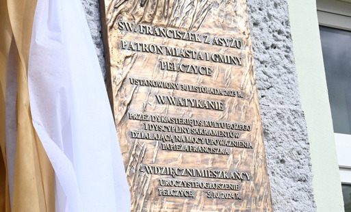 Zdjęcie do Św. Franciszek z Asyżu oficjalnie patronem Miasta i Gminy Pełczyce