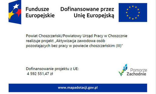 Zdjęcie do &bdquo;Aktywizacja zawodowa os&oacute;b pozostających bez pracy w powiecie choszczeńskim (III)&rdquo;
