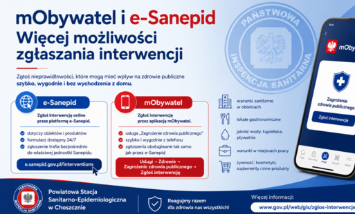 Zdjęcie do mObywatel i e-Sanepid &ndash; więcej możliwości zgłaszania interwencji